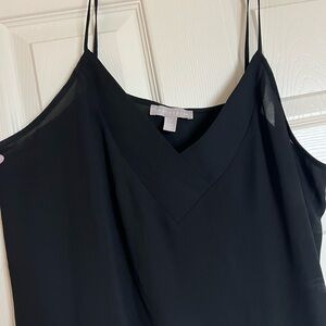 Nordstrom Black Vneck Blouse